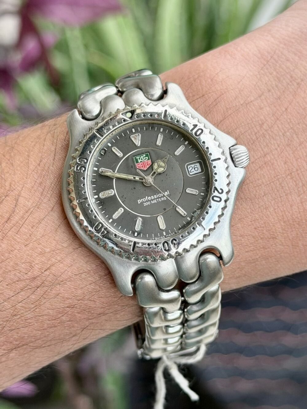 Tag Heuer Professional S/el WG1213 Grey Dial 200m 38mm Quartz Swiss Mens – photo 2
