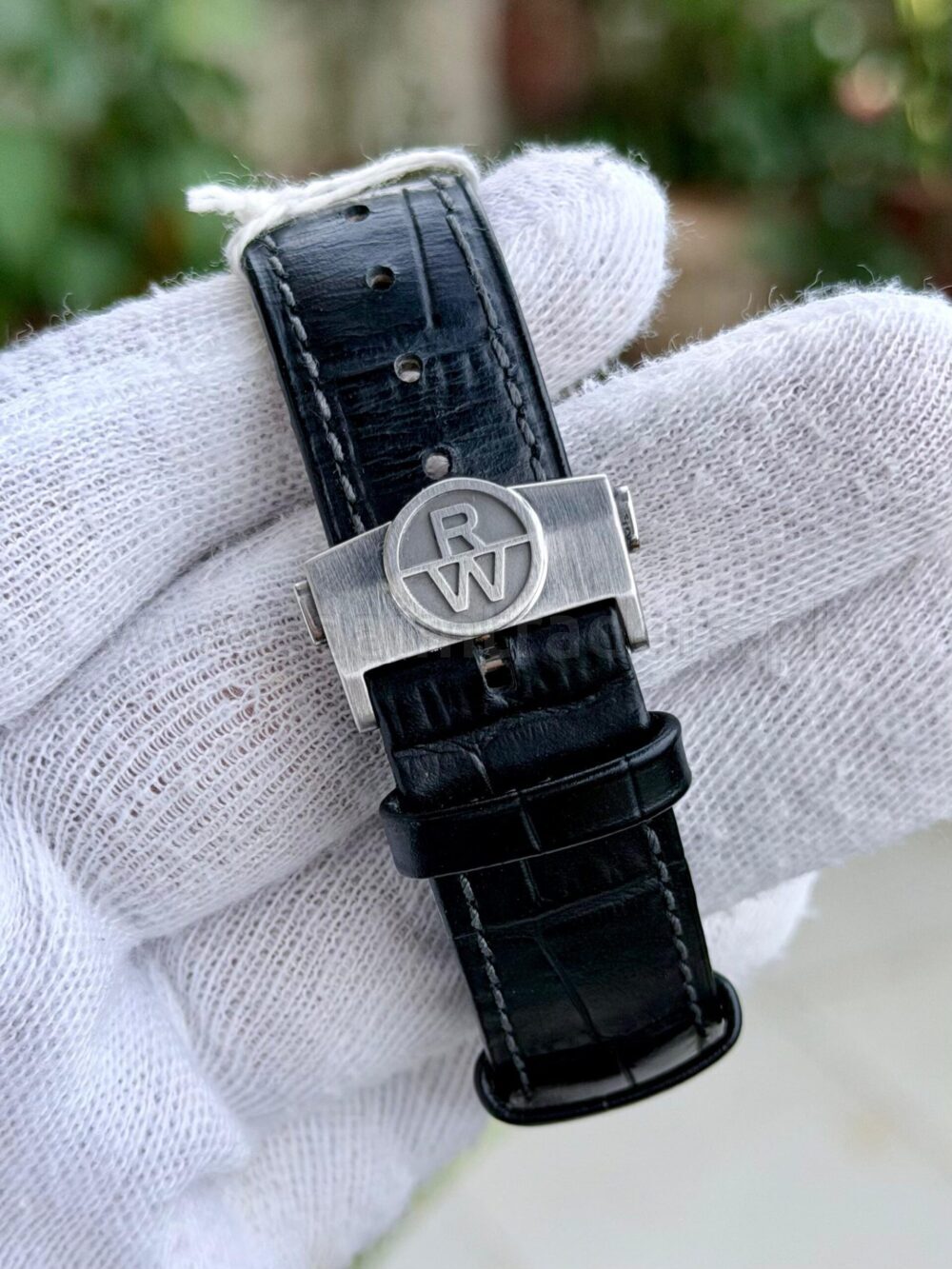 Raymond Weil Parsifal 2970 Blue Roman Dial Aftermarket Diamond Bezel Automatic Swiss Mens – photo 4