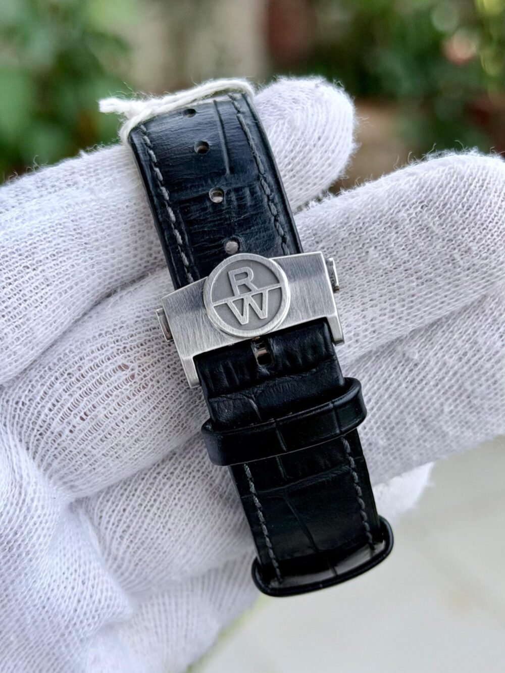 Raymond Weil Parsifal 2970 Blue Roman Dial Aftermarket Diamond Bezel Automatic Swiss Mens – photo 4
