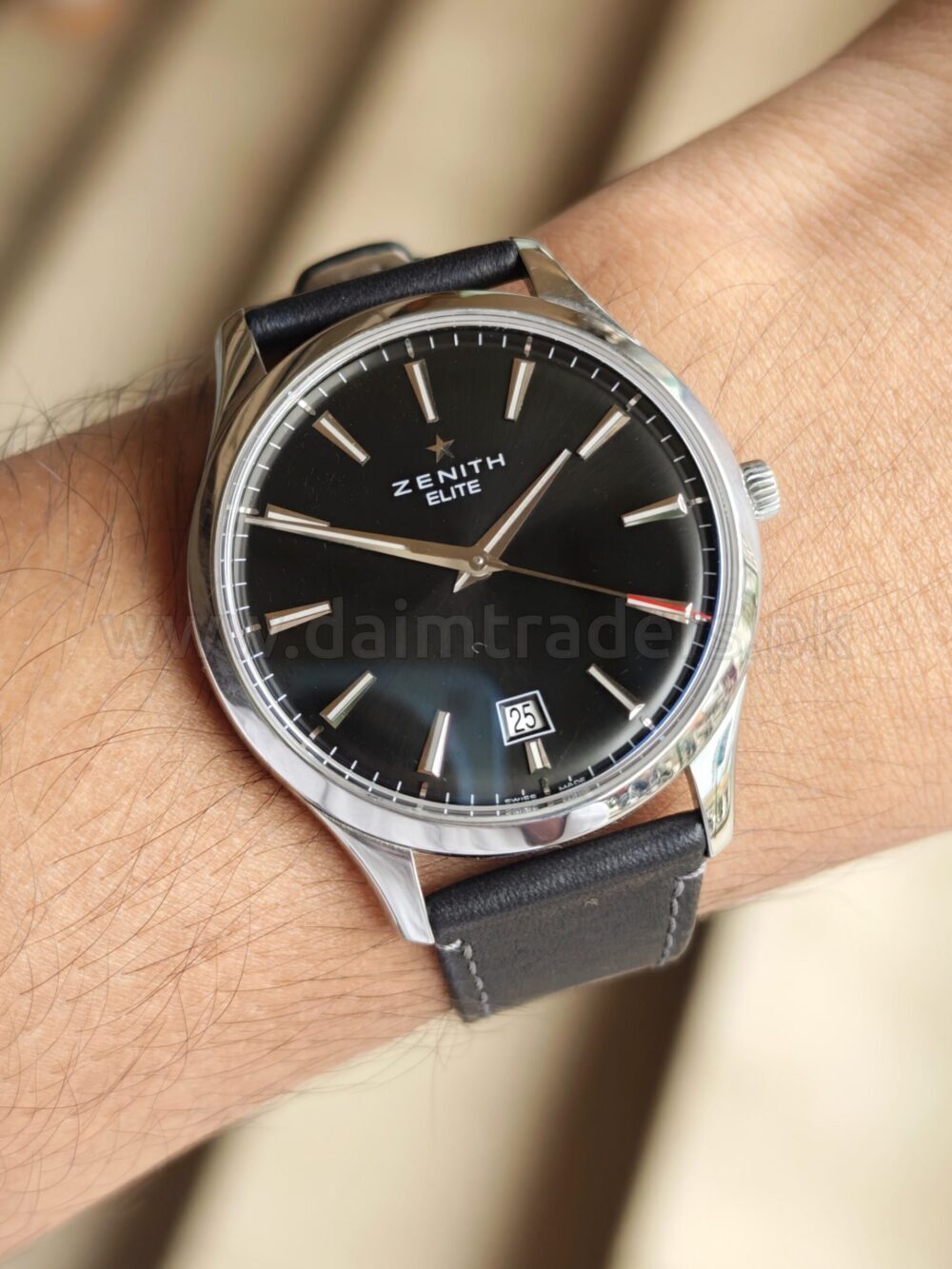 ZENITH Elite Captain Central Second 03.2020.670/21.C493 Black Dial 40mm Automatic Swiss Mens