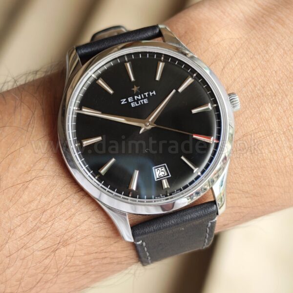ZENITH Elite Captain Central Second 03.2020.670/21.C493 Black Dial 40mm Automatic Swiss Mens