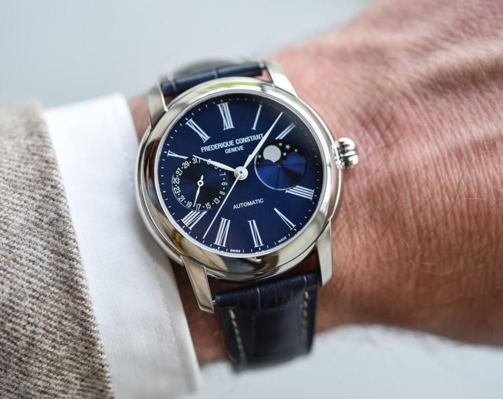 FREDERIQUE CONSTANT Classics Manufacture Moonphase FC-712MN4H6 Navy Dial 42mm Automatic Swiss Mens – photo 2
