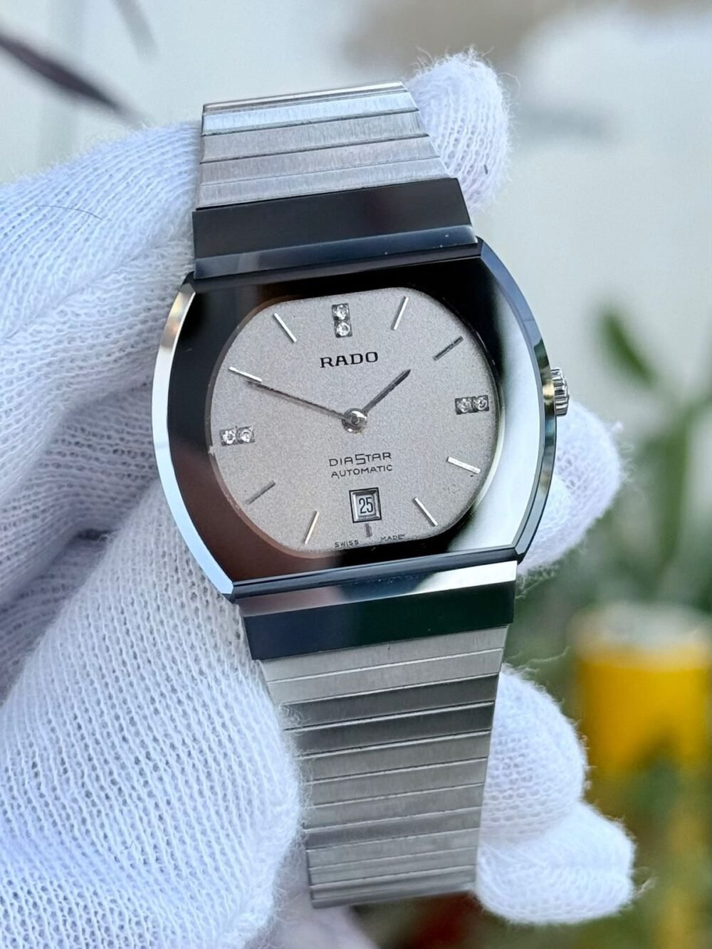 RADO DiaStar 565.0105.3 Silver Diamond Dial Automatic Swiss Mens
