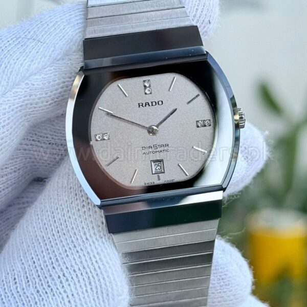 RADO DiaStar 565.0105.3 Silver Diamond Dial Automatic Swiss Mens