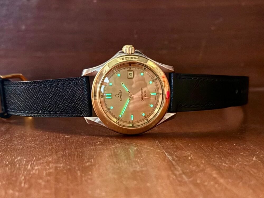 OMEGA Seamaster 120 18k Gold Bezel Quartz 2411.10 Swiss Mens – photo 3