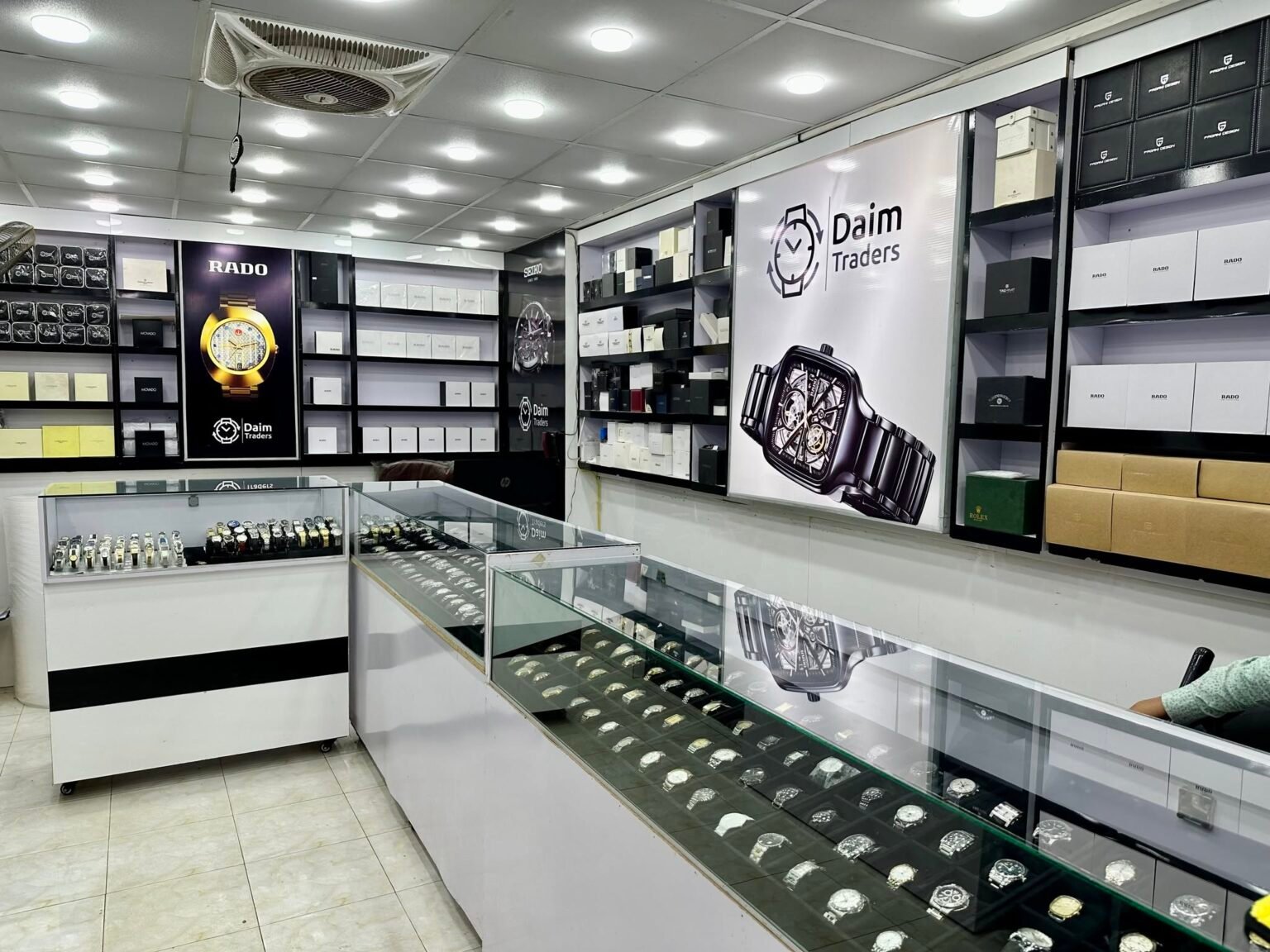 Inside the Daim Traders watch store