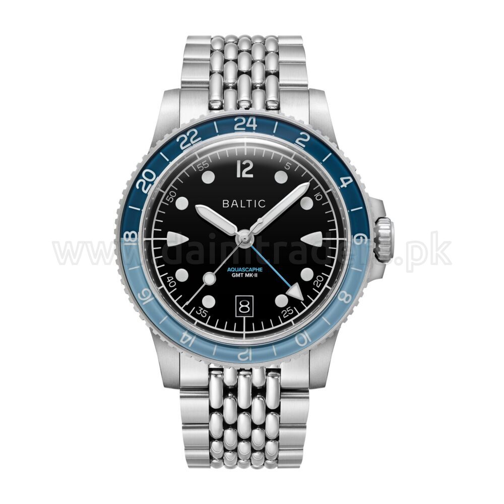 BALTIC Aquascaphe GMT MK-II AQUASCAPHE-GMT-MK-II-BLUE Black Dial Automatic French Mens