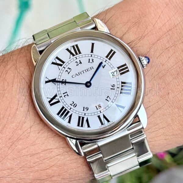 CARTIER Ronde Solo W6701005 Silver Dial 36mm Quartz Swiss Mens