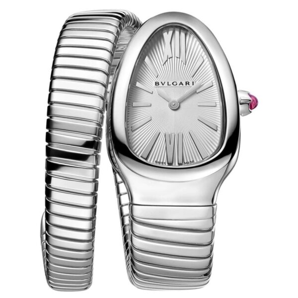 BULGARI Serpenti Tubogas 101817 Silver Dial 35mm Quartz Swiss Ladies