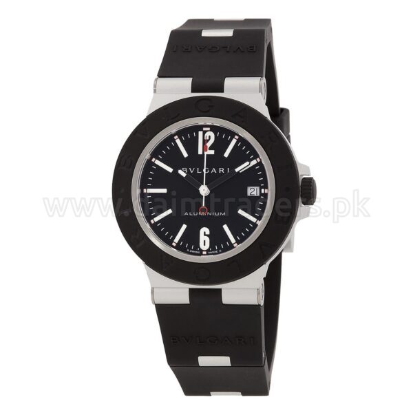 BULGARI Aluminium 103445 Black Dial Automatic Swiss Mens