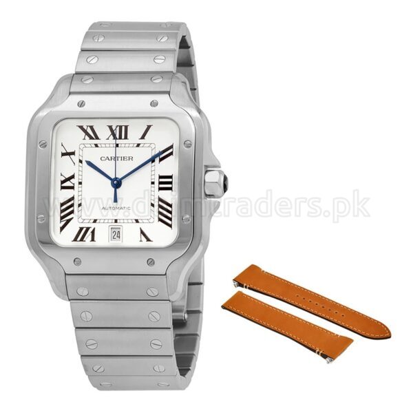 CARTIER Santos de Cartier WSSA0018 Silver Dial Automatic Swiss Mens