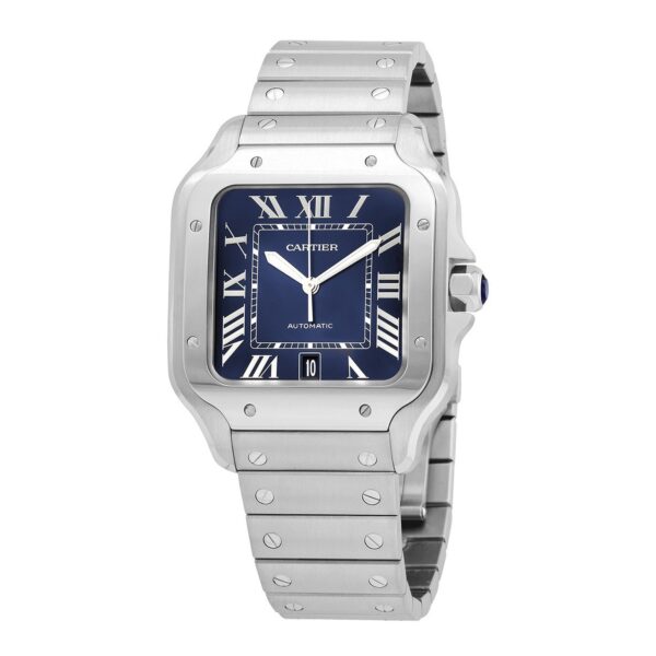 CARTIER Santos de Cartier WSSA0030 Blue Dial 39.8mm Automatic Swiss Mens