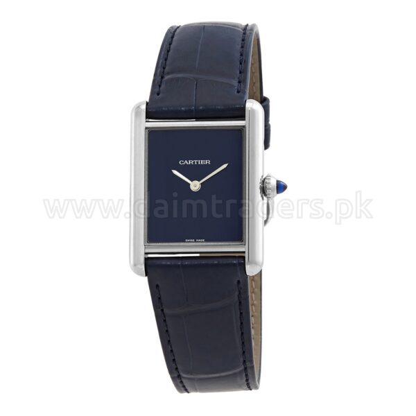 CARTIER Tank Must WSTA0055 Blue Dial Quartz Swiss Unisex