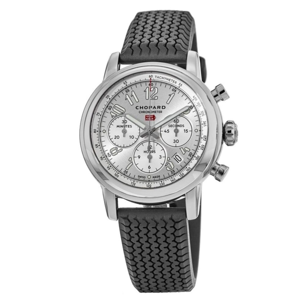 CHOPARD Mille Miglia Classic Chronograph 168589-3001 Silver Dial 42mm Automatic Swiss Mens