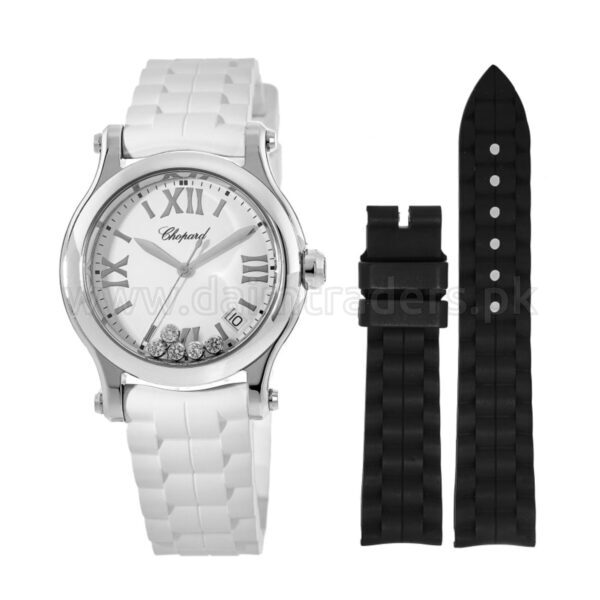 CHOPARD Happy Sport 278582-3001 White Dial Quartz Swiss Ladies