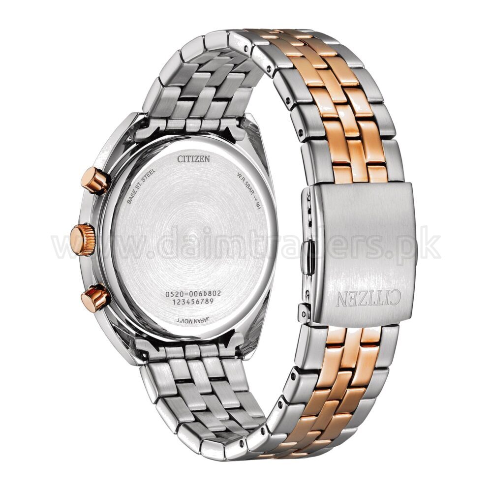 CITIZEN Chronograph AN8216-50L Blue Dial Two-Tone Rose Gold 42mm Quartz Japan Mens – photo 2