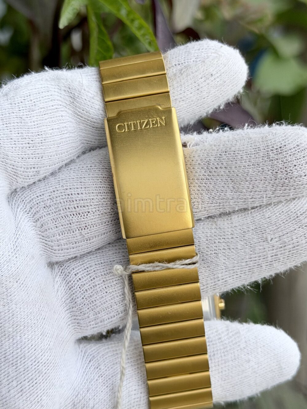 CITIZEN Ana-Digi Temp JG2012-50W Brown Dial Gold-Tone Quartz Japan Mens – photo 3