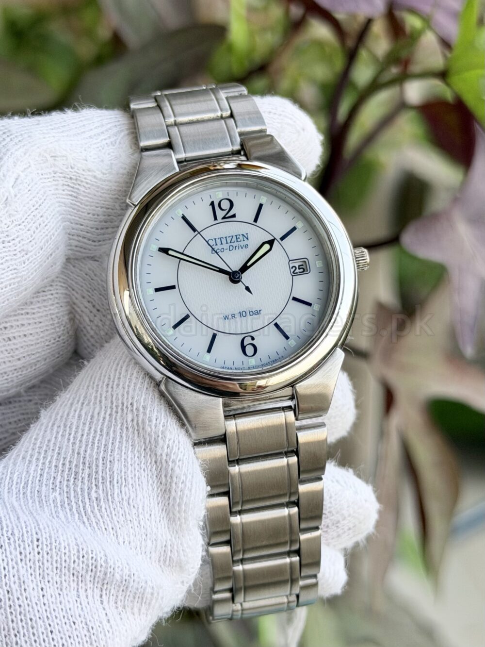CITIZEN Eco-Drive FRA59-2202 White Dial Steel Solar Japan Mens