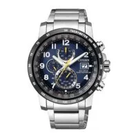 Citizen Eco-Drive Radio Controlled AT8124-91L blue dial - front view