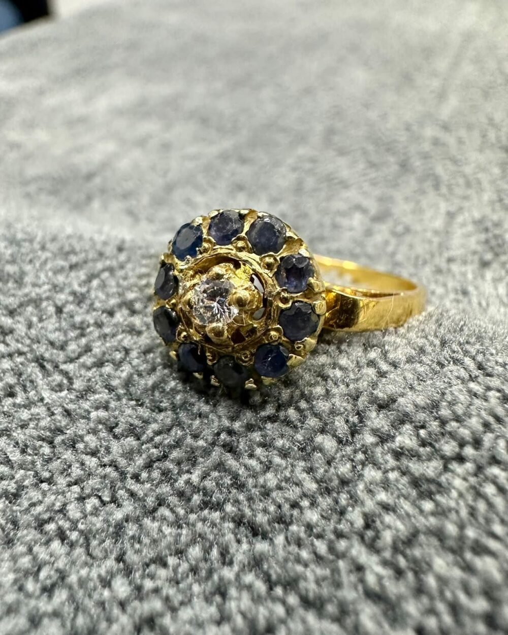 GOLD18k Ring 💍 Dubai Preloved 1x Diamond 💎 – photo 3