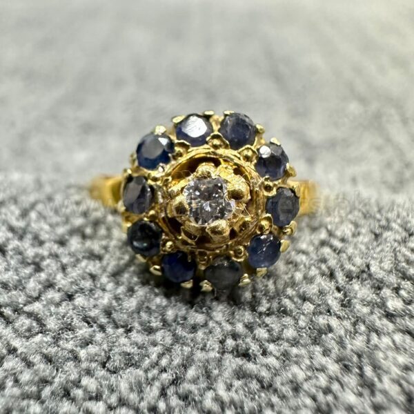 GOLD18k Ring 💍 Dubai Preloved 1x Diamond 💎