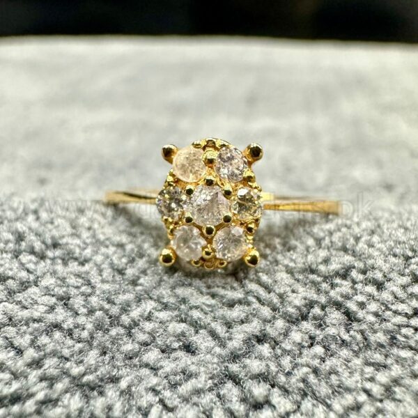 GOLD18k Ring 💍 Dubai Preloved 7x Diamond 💎