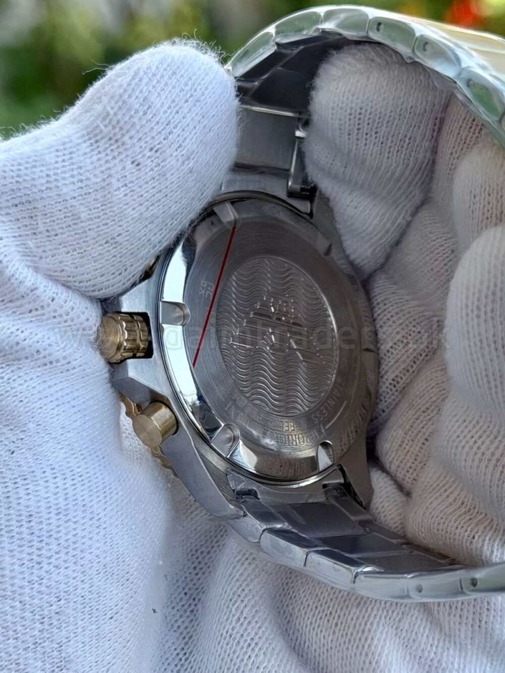 Emporio Armani Diver Chronograph AR11606 Champagne Dial Two-Tone 43mm Quartz Mens – photo 2
