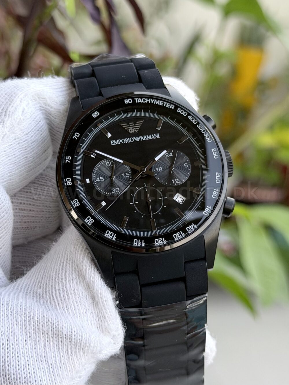 Emporio Armani Sportivo Chronograph AR5981 Black Dial All Black Quartz Mens