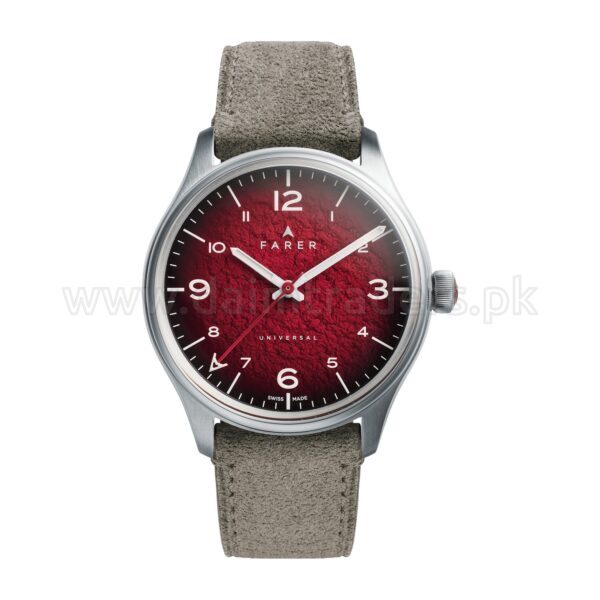 FARER Alert W-ALE-GYS Red Dial Automatic Swiss Mens