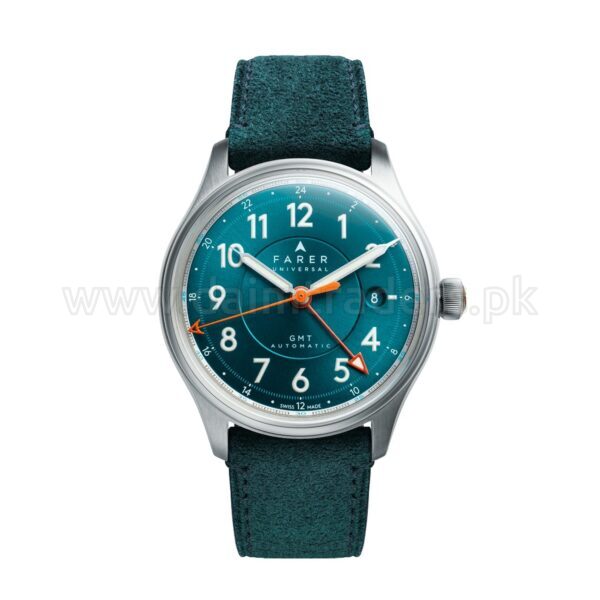 FARER Lander IV GMT W-LAN-SGS Sea Green Dial Automatic Swiss Mens
