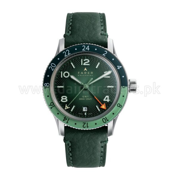 FARER Nevada Pine GMT W-NEV-40-ASV Green Dial Automatic Swiss Mens