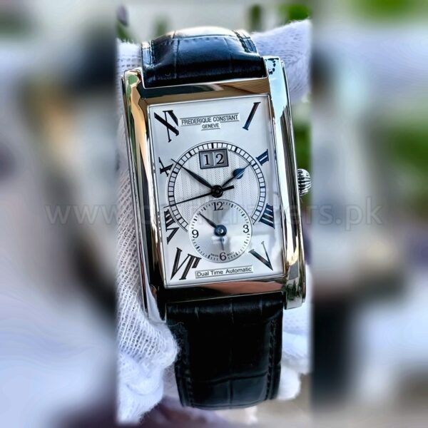 FREDERIQUE CONSTANT Dual Time Big Date FC-325X4C24 Silver Dial Automatic Swiss Mens