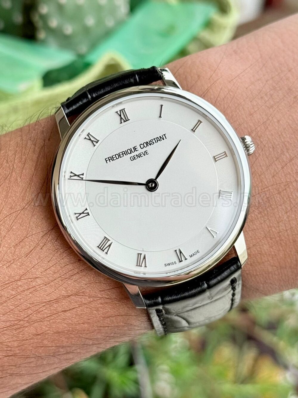 FREDERIQUE CONSTANT Slimline FC-200RS5S36 Silver Roman Dial Steel Quartz Swiss Mens – photo 2