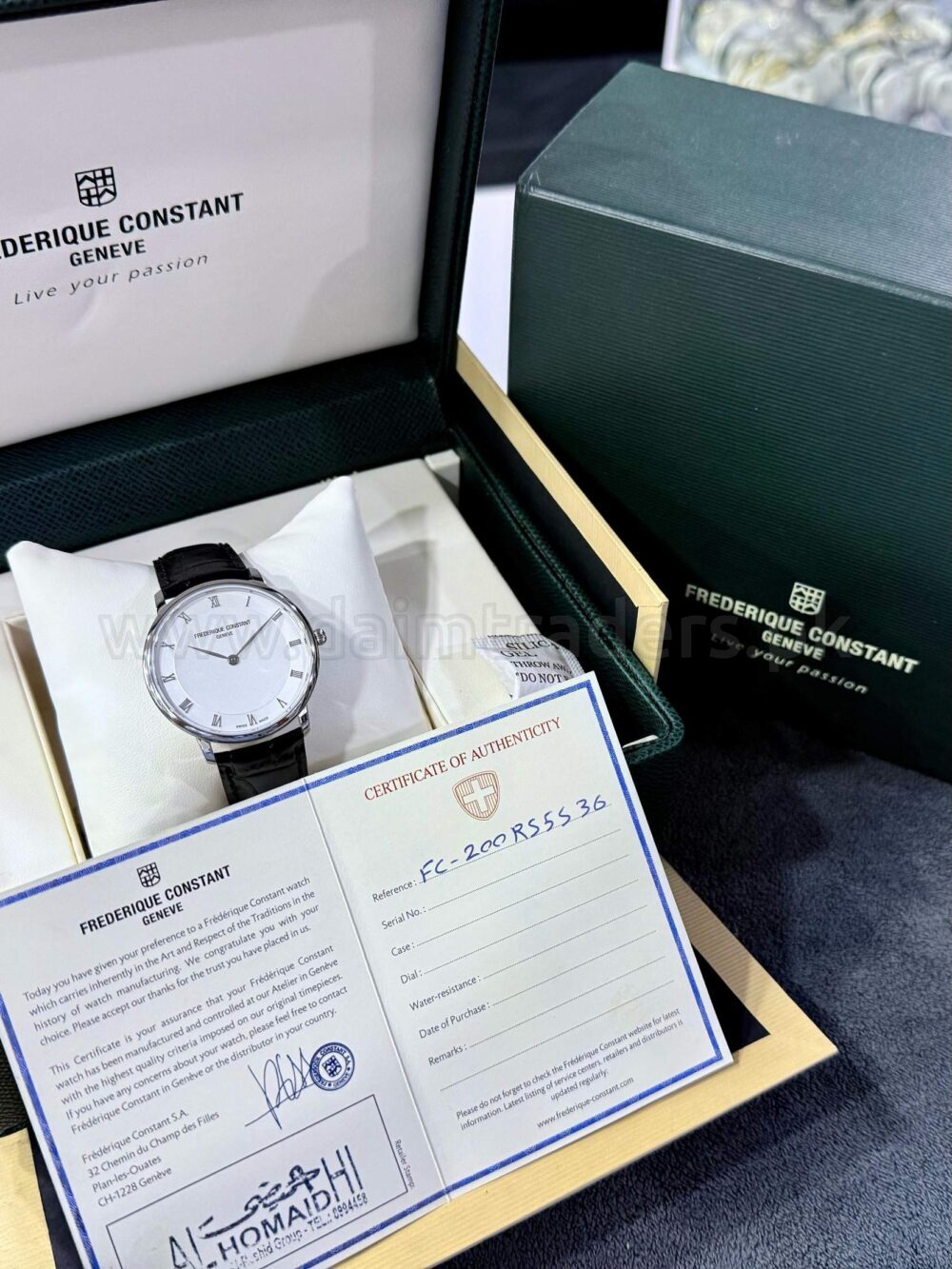 FREDERIQUE CONSTANT Slimline FC-200RS5S36 Silver Roman Dial Steel Quartz Swiss Mens – photo 4