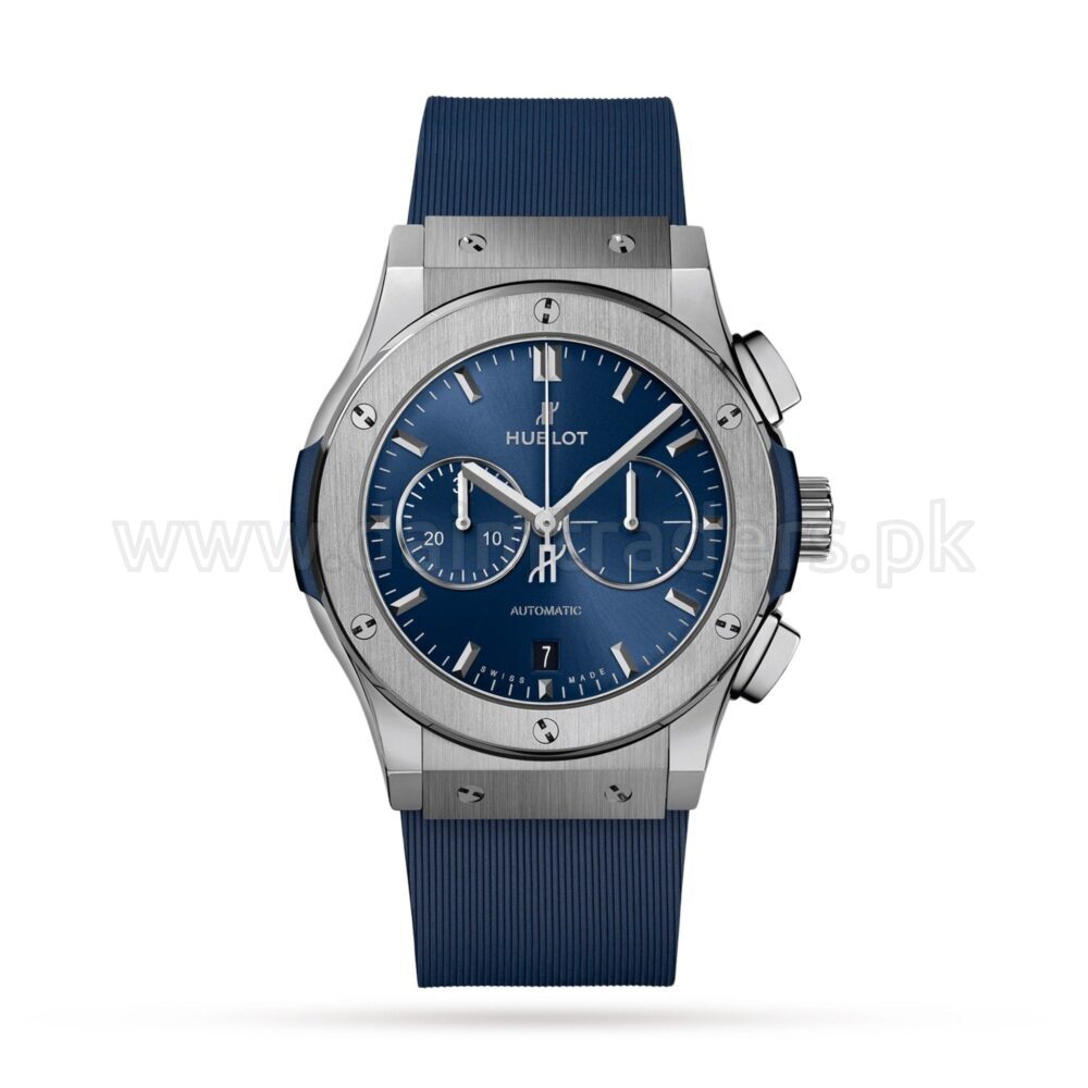 HUBLOT Classic Fusion Chronograph 541.NX.7170.RX Blue Dial Automatic Swiss Mens