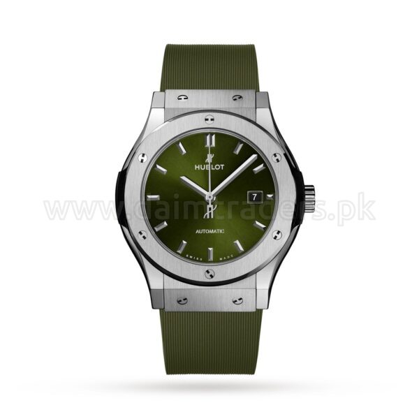 HUBLOT Classic Fusion 542.NX.8970.RX Green Dial Automatic Swiss Mens