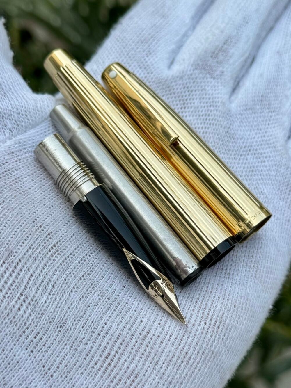 Sheaffer 14k Nib Imperial 797 Gold Plated Fountain Pen – photo 4
