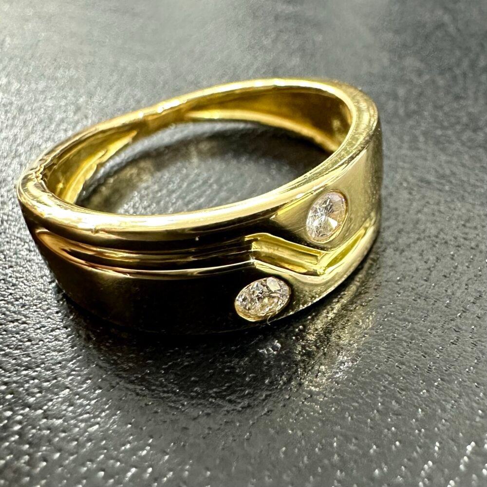 Gold18k Ring with 2 Diamond – photo 4