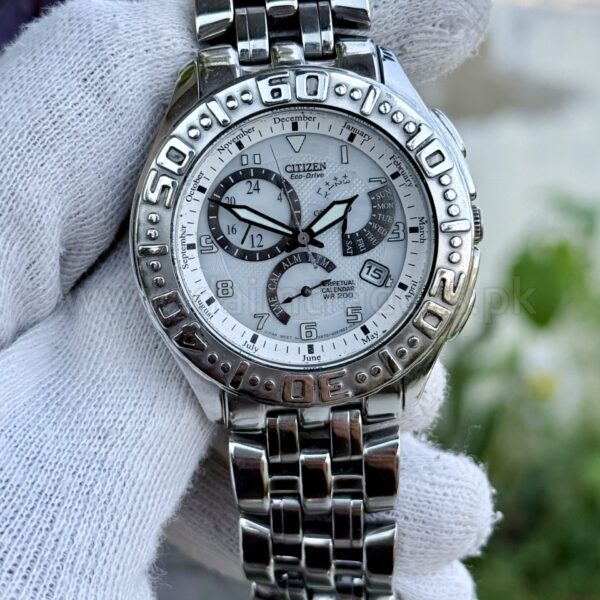 CITIZEN Eco-Drive BL8030-53A White Dial Multi-Function 40mm Japan Mens