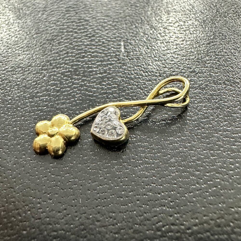 Gold18k Flower shaped pendant – photo 2