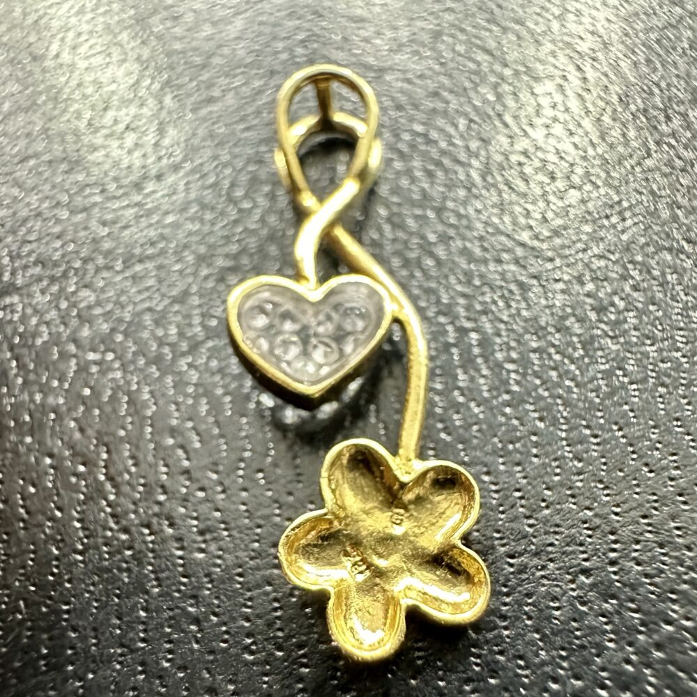 Gold18k Flower shaped pendant – photo 3
