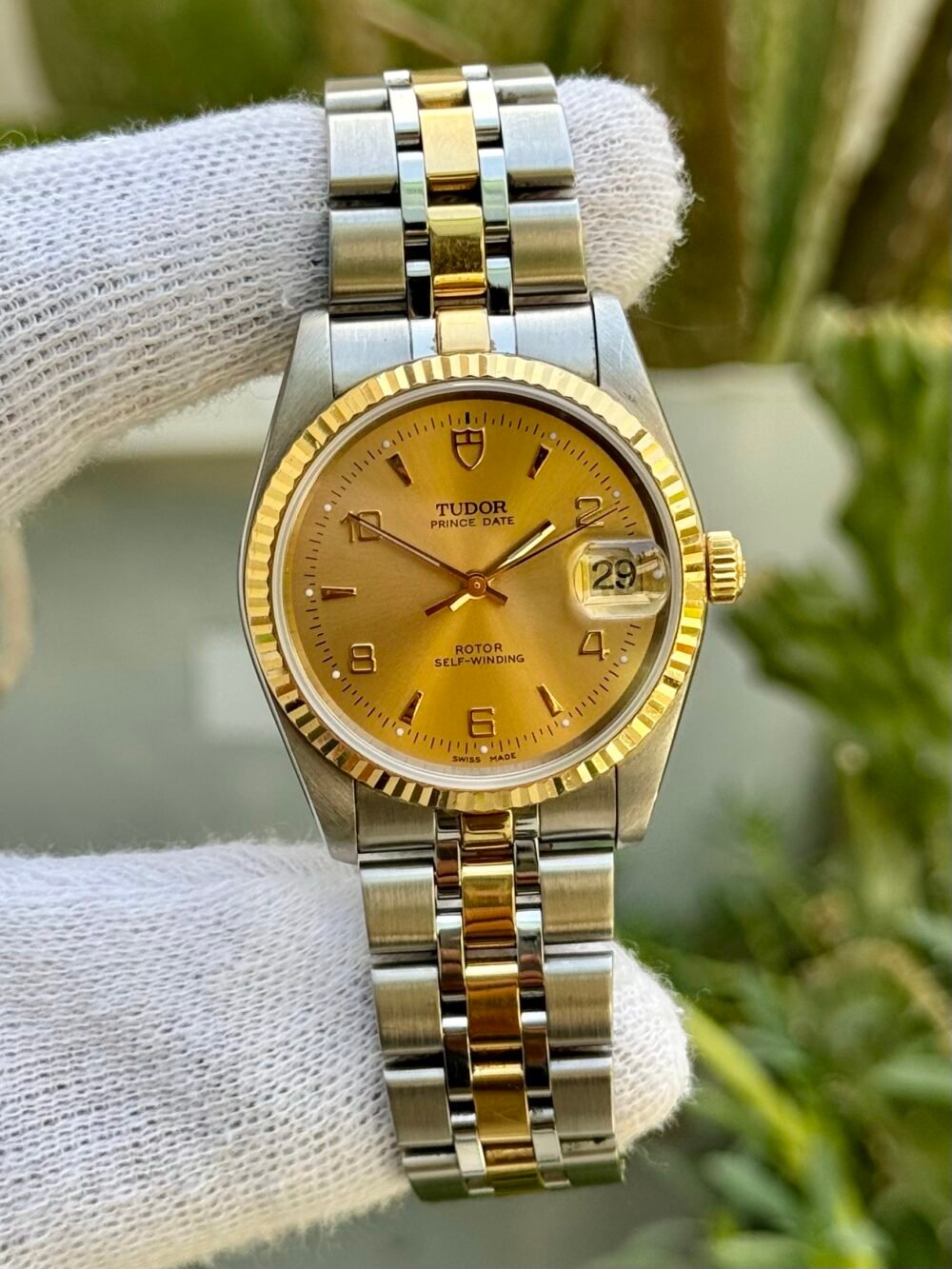 TUDOR Prince Oysterdate 72033 Gold/Steel Automatic Mens