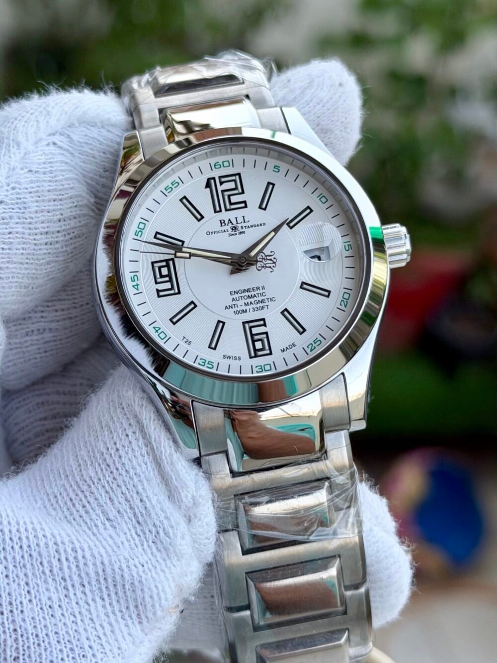 BALL Engineer II Arabic NM1020C White Dial 40mm Automatic Swiss Mens