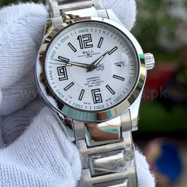 BALL Engineer II Arabic NM1020C White Dial 40mm Automatic Swiss Mens