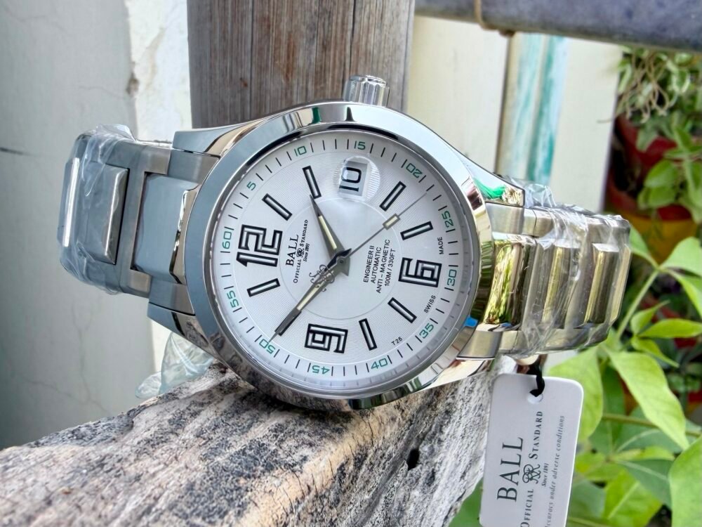 BALL Engineer II Arabic NM1020C White Dial 40mm Automatic Swiss Mens – photo 3