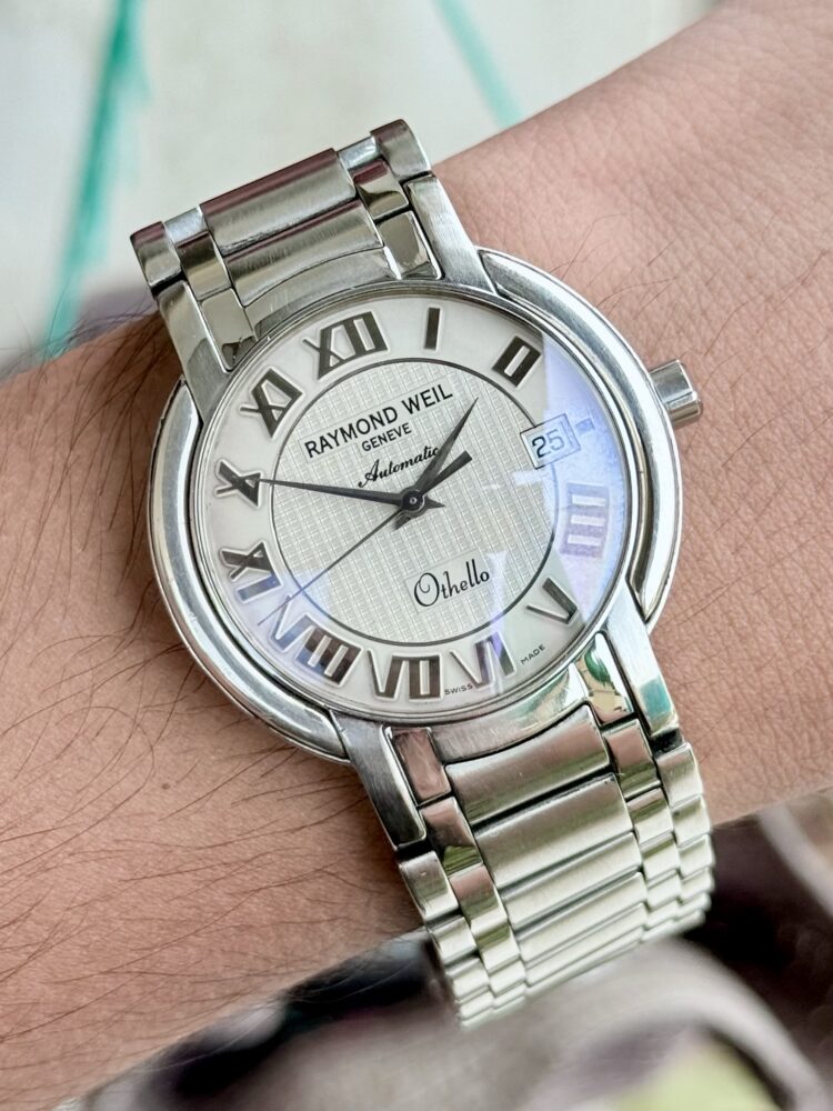 RAYMOND WEIL GENEVE Othello ダイヤ 電池新品・箱有 Raymond Weil Othello 147 Yellow gold and Stainless steel Blue 2002