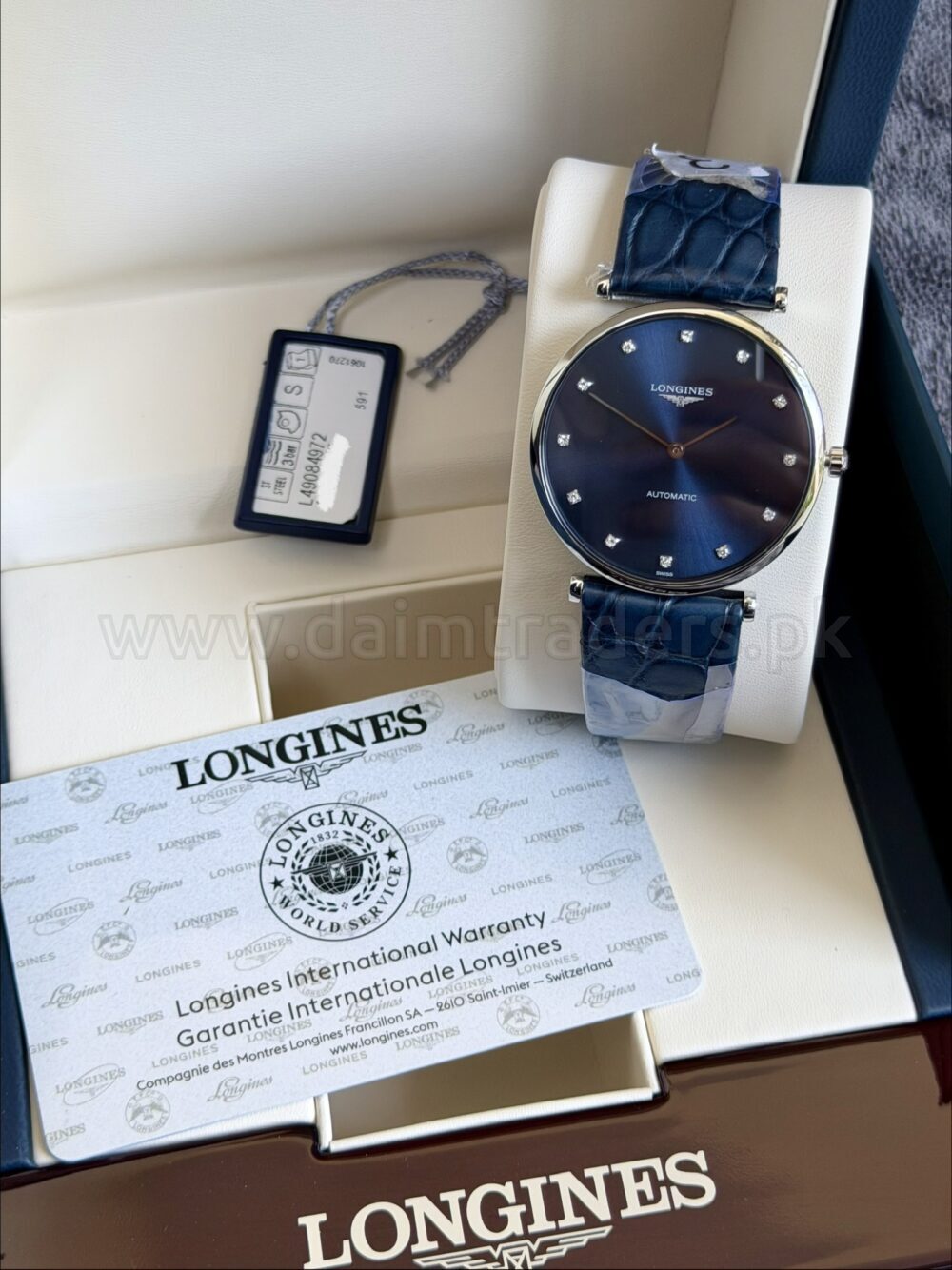 LONGINES Le Grande Classique Diamond Auto L4.908.4.97.2 Swiss Mens – photo 2