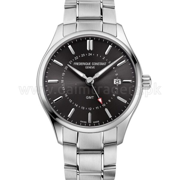 Frederique Constant FC-252DGS5B6B GMT Quartz Swiss Mens