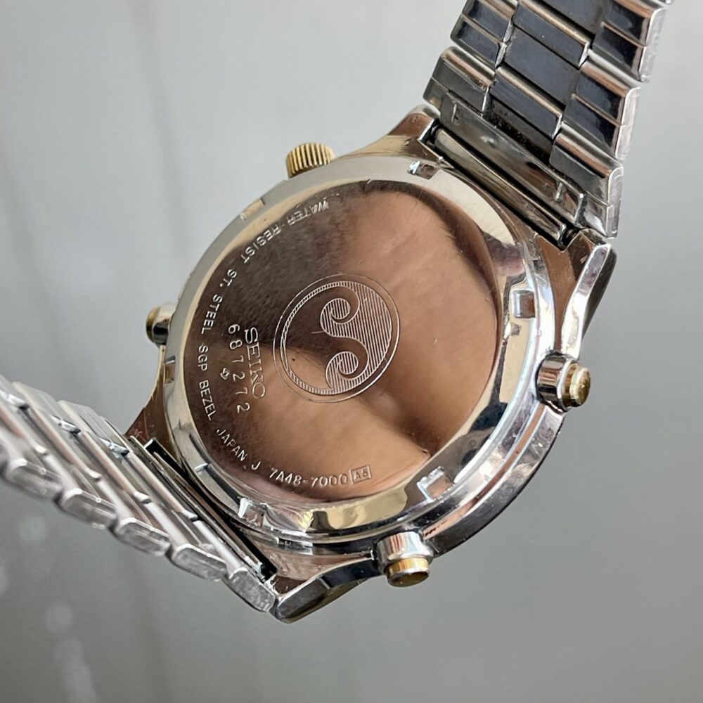SEIKO Japan Quartz Moonphase Chronograph RARE 7A48-7000 – photo 2