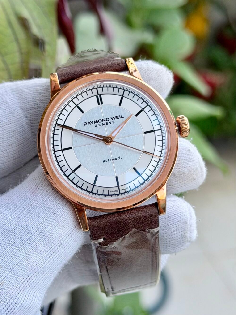 Raymond Weil Millesime 2925-PC5-65001 Silver Dial Rose Gold PVD 39.5mm Automatic Swiss Mens – photo 2